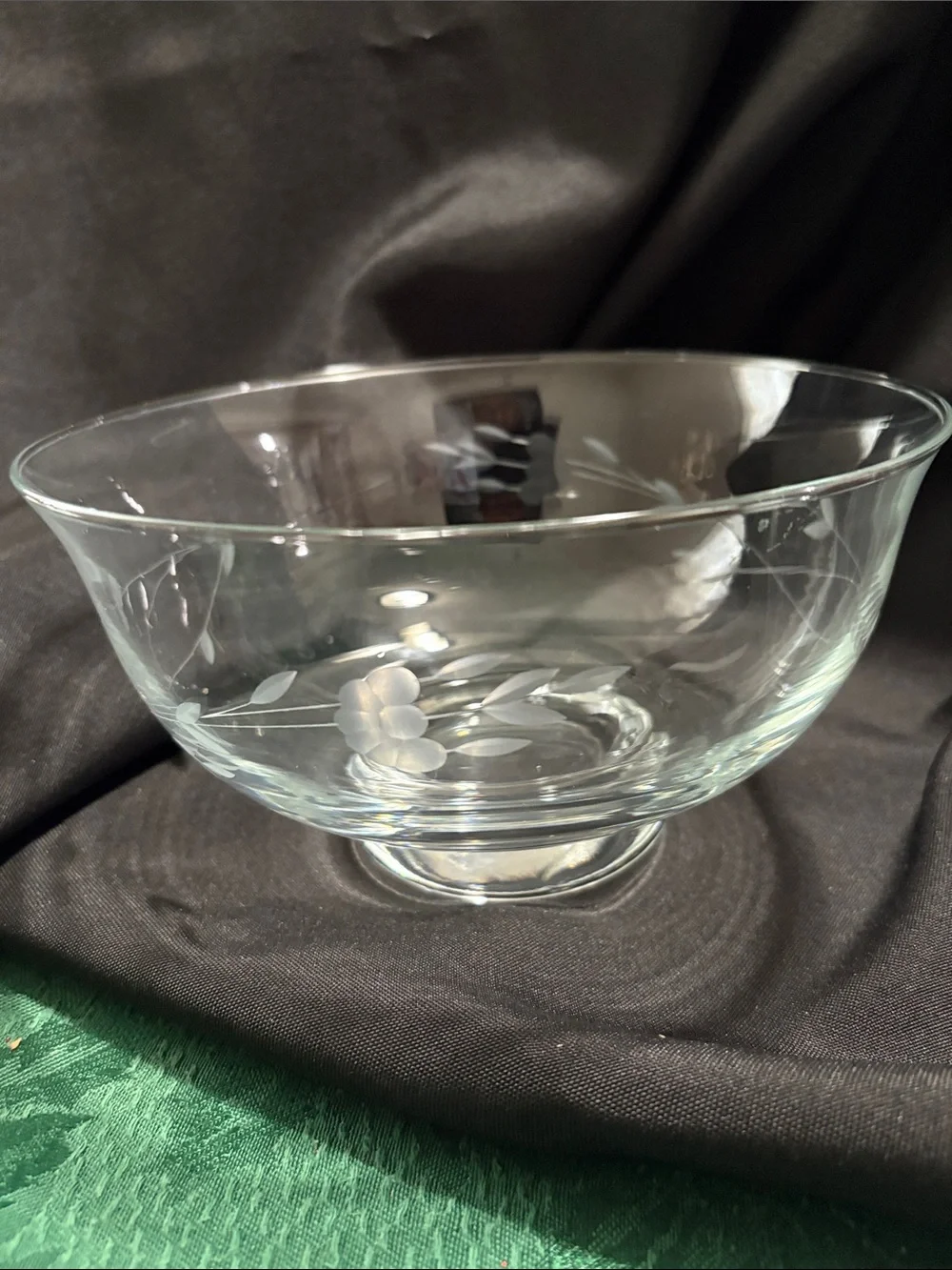 Princess House Heritage Crystal Revere Serving Bowl Footed salad fruit etc ap 8